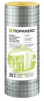 Теплоизоляция для теплого пола Порилекс Экофол НПЭ ЛП-А 1,2мх3мм