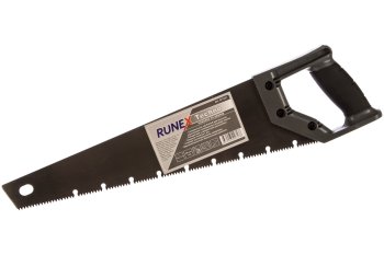 Ножовка столярная по дереву Runex 400мм 7TPI пластиковая рукоятка