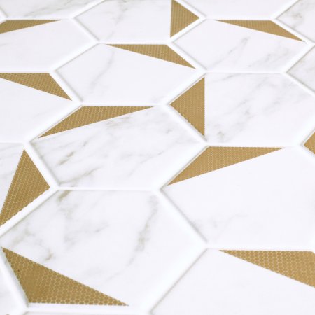 Декор Marble, Gold, белый 60х30х0,8 см