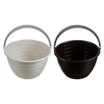 Ведро хозяйственное Лукошко пластик 5л цвет зеленый