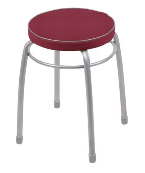 Табурет темно-красный, форма круг 32х46 см Табурет темно-красный, форма круг 32х46 см