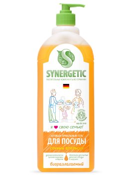 Гель для мытья посуды Synergetic Апельсин 500мл
