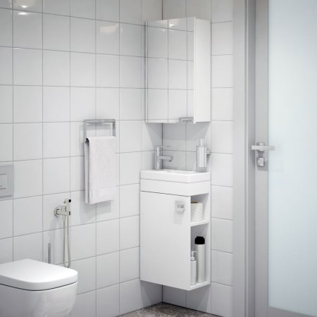 Тумба подвесная Комо 65,5х40х21,5см цвет белый