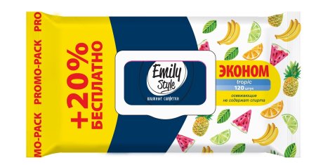 Салфетки влажные Emily Style универсальные 120 шт Салфетки влажные Emily Style универсальные 120 шт