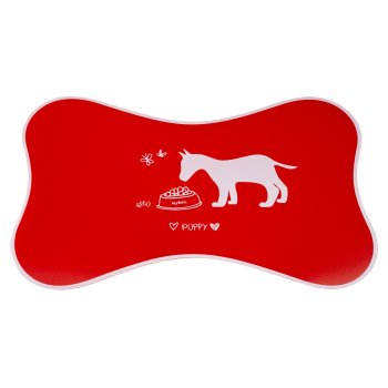 Подложка для мисок Nunbell цвет красный ПВХ Подложка для мисок Nunbell цвет красный ПВХ