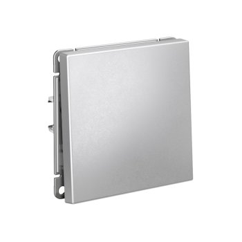 Переключатель встраиваемый Systeme Electric ARTGALLERY 1 кл. алюминий, арт. GAL000361s
