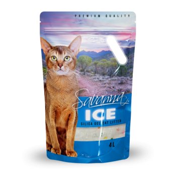 Наполнитель силикагелевый SAVANNA ICE 4л