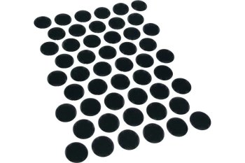 Заглушка самоклеящаяся 14мм черная 50 шт.