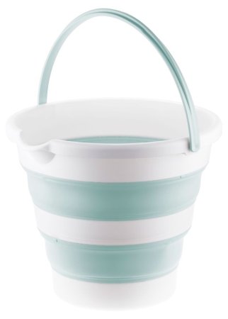 Ведро складное пластик Флекс 10л цвет зеленый