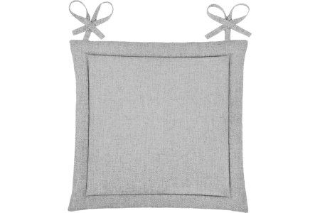 Подушка для стула 40х40х5 см пепельно-серый