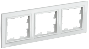 Рамка IEK Brite 3 поста, цвет белый, арт. BR-M32-K01