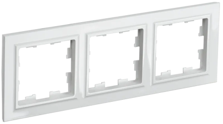 Рамка IEK Brite 3 поста, цвет белый, арт. BR-M32-K01