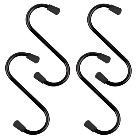 Крюк Лофт s-образный нет цвет хром 10см 15 мм 4 шт