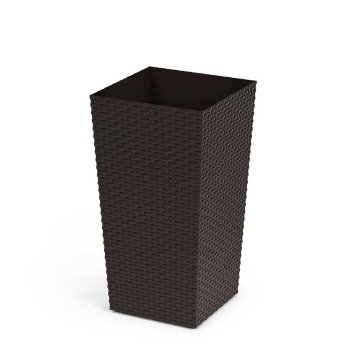 Кашпо  Ротанг пластик 20/28л мокко