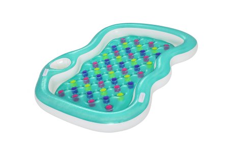 Матрас надувной Bestway Double Designer Lounge для двоих 224х174х26 см зеленый