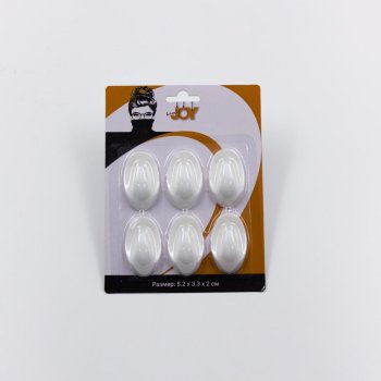 Крючки цвет белый 6шт