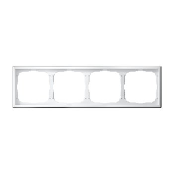 Рамка Systeme Electric ARTGALLERY 4 поста, цвет белый, арт. GAL000104