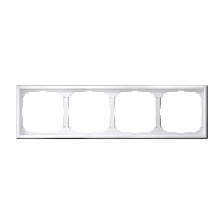 Рамка Systeme Electric ARTGALLERY 4 поста, цвет белый, арт. GAL000104