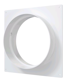 Пластина настенная для круглых каналов с фланцем Ø100мм 175 х 190мм ERA Пластина настенная для круглых каналов с фланцем Ø100мм 175 х 190мм ERA