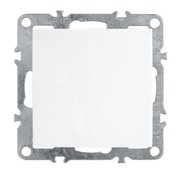 Выключатель встраиваемый STEKKER ЭРНА 1 кл. белый, арт. 39311