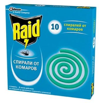 Спираль от комаров Dr.Rid 10шт и металлическая подставка