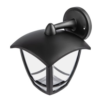 Светильник садово-парковый настенный ЭРА НБУ 07 "Дели" черный E27 1х60Вт