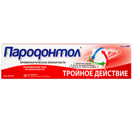 Паста зубная Пародонтол Тройное действие 124 мл