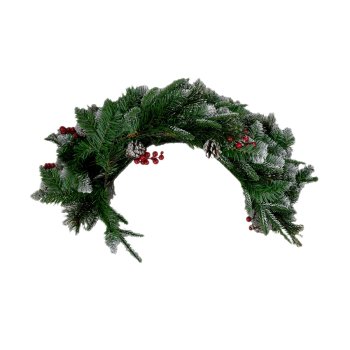 Еловая гирлянда 180 см Заснеженная зеленый