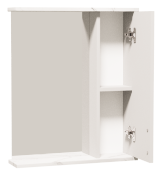 Шкаф-зеркало подвесной Мантуя 70х60х13см монте белый