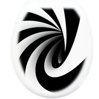 Сиденье для унитаза Твист пластик цвет белый