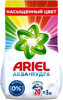 Стиральный порошок Ariel Color для стиральных машин 3кг для цветного белья