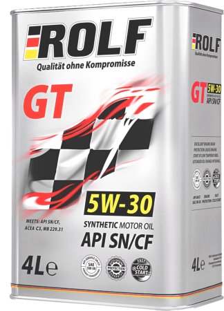 Масло моторное ROLF GT 5W30 4л SL/CF