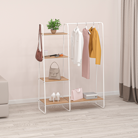 Вешалка напольная Скандинавия 147х110х38,5 см /цвет белый Вешалка напольная Скандинавия 147х110х38,5 см /цвет белый