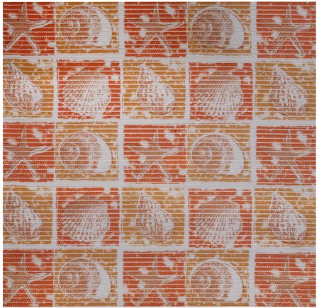 Коврик рулонный для ванной 130см V4Y Ракушки коричневый Villina