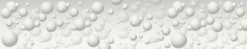 Фартук ПВХ Белые сферы 300х60