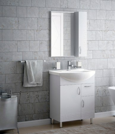 Тумба напольная Олимп 85х65х45см цвет белый