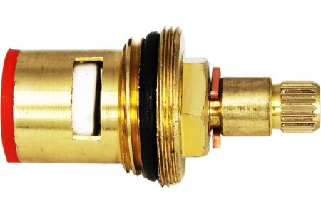 Кран-букса металлокерамическая 20 шлицев 1/2" цвет желтый