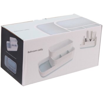 Подставка для зубных щеток с разделителем Rikki3 пластик цвет белый