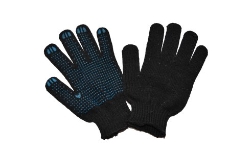 Перчатки х/б ПВХ покрытие 10 класс XL черный