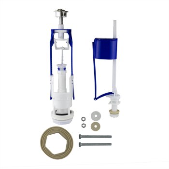 Арматура стоп-слив с нижней подводкой кнопка 2 режима хром MasterProf