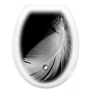 Сиденье для унитаза Перо пластик цвет белый