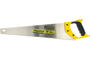 Ножовка столярная по дереву STAYER MASTER 500мм 5TPI пластиковая рукоятка