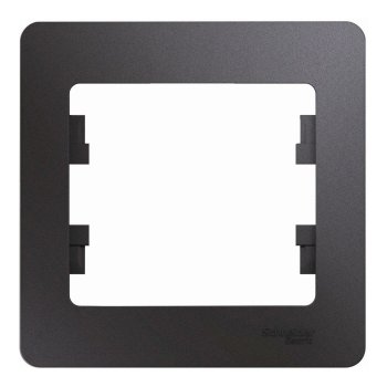 Рамка Schneider Electric Glossa 1 пост, цвет графит, арт. GSL001301
