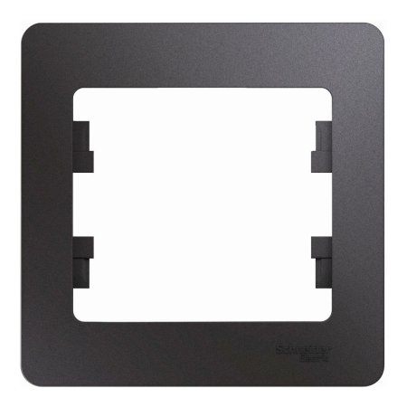 Рамка Schneider Electric Glossa 1 пост, цвет графит, арт. GSL001301