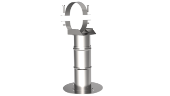 Кронштейн стеновой телескопический 200мм 0,8мм нержавеющая сталь