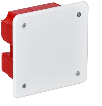 Коробка распределительная встраиваемая для гипсокартона Gemini Electro 92х92х45мм IP20 красная, арт. 41022