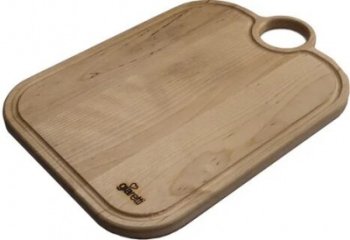 Доска разделочная подвесная 34х24см 15мм дерево цвет коричневый