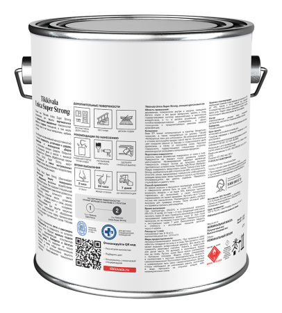 Лак Tikkurila UNICA SUPER STRONG универсальный бесцветный 2,7 л полуматовый