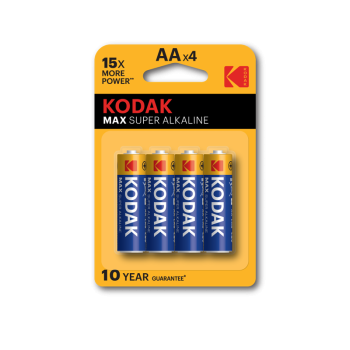 Батарейка щелочная MAX SUPER Alkaline AA 4шт/уп.