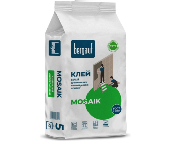 Клей для мозаики и прозрачной плитки Mosaik Bergauf 5кг